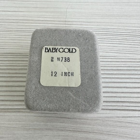 Vintage Babygold 14K Gold Cross Necklace - Picture 8 of 8